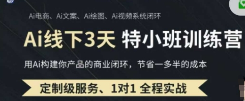 AI实操培训第20-21期线下，0基础保姆级教程，3月最新整理，企业获客、降本增效、打造超级个体-青年云网创—高质量项目商城